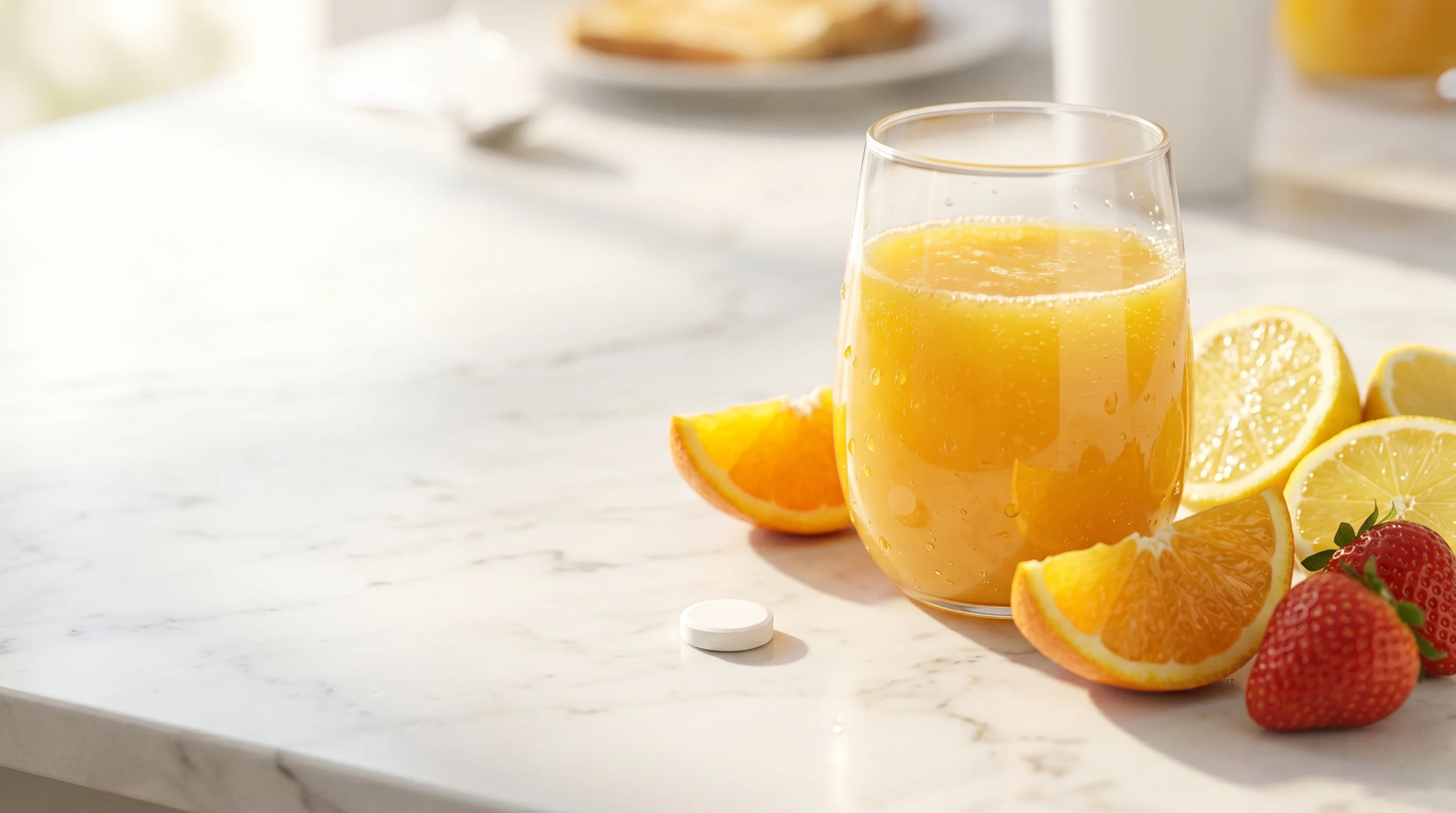 ビタミンC内服の効果的な飲み方を解説する記事イメージ